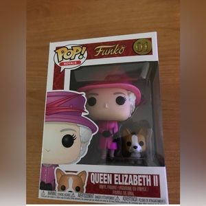 NEW Queen Elizabeth II w/‎ Corgi Funko Pop Vinyl Figure #01